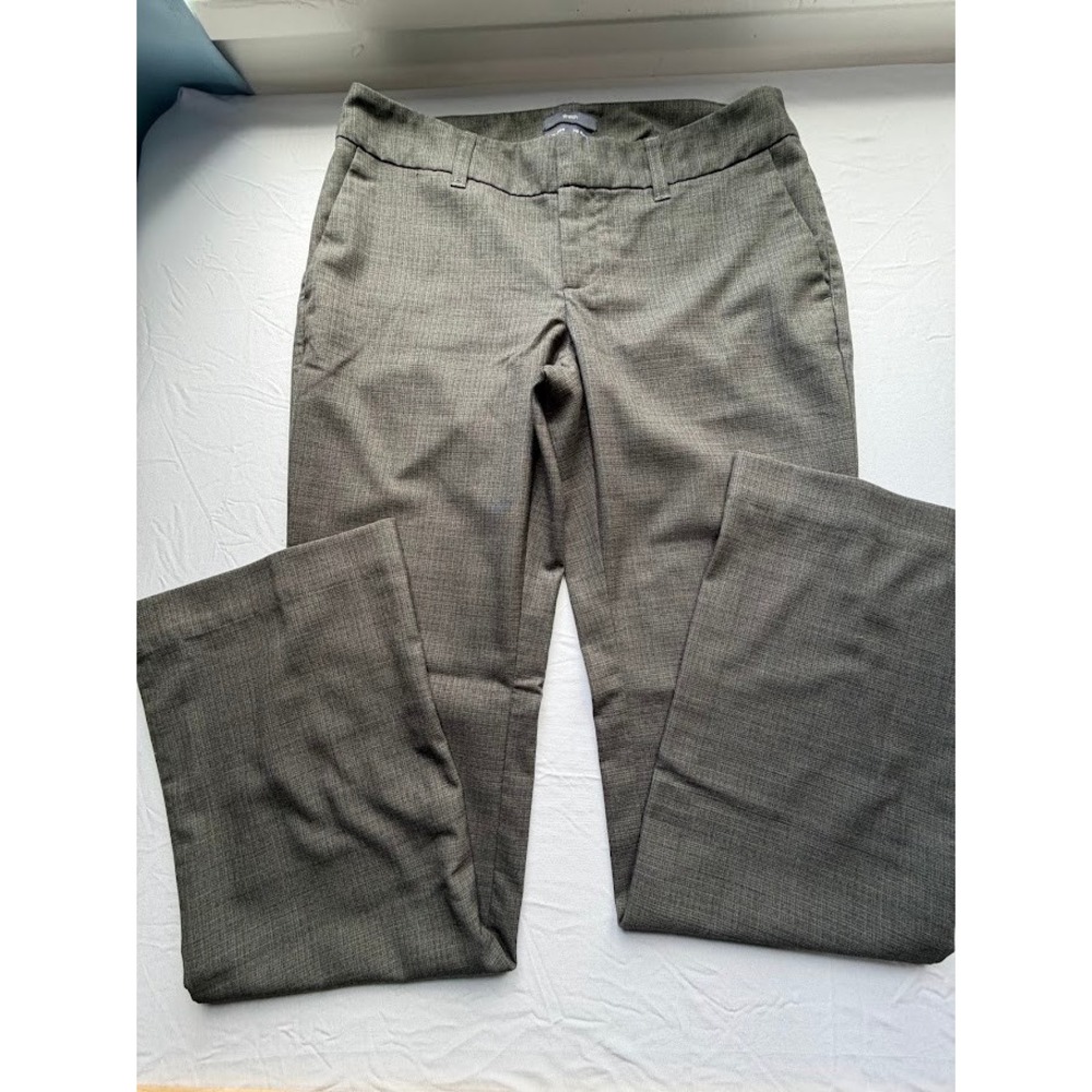 Gap Hip Slung Fit Grey Stretch Straight Leg Dress Pants Trousers 4A